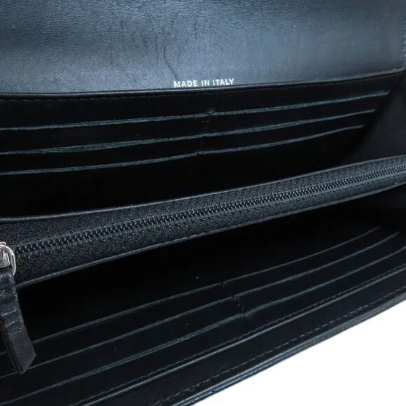 CHANEL Black Caviar Leather Logo Wallet - Picture 5 of 11